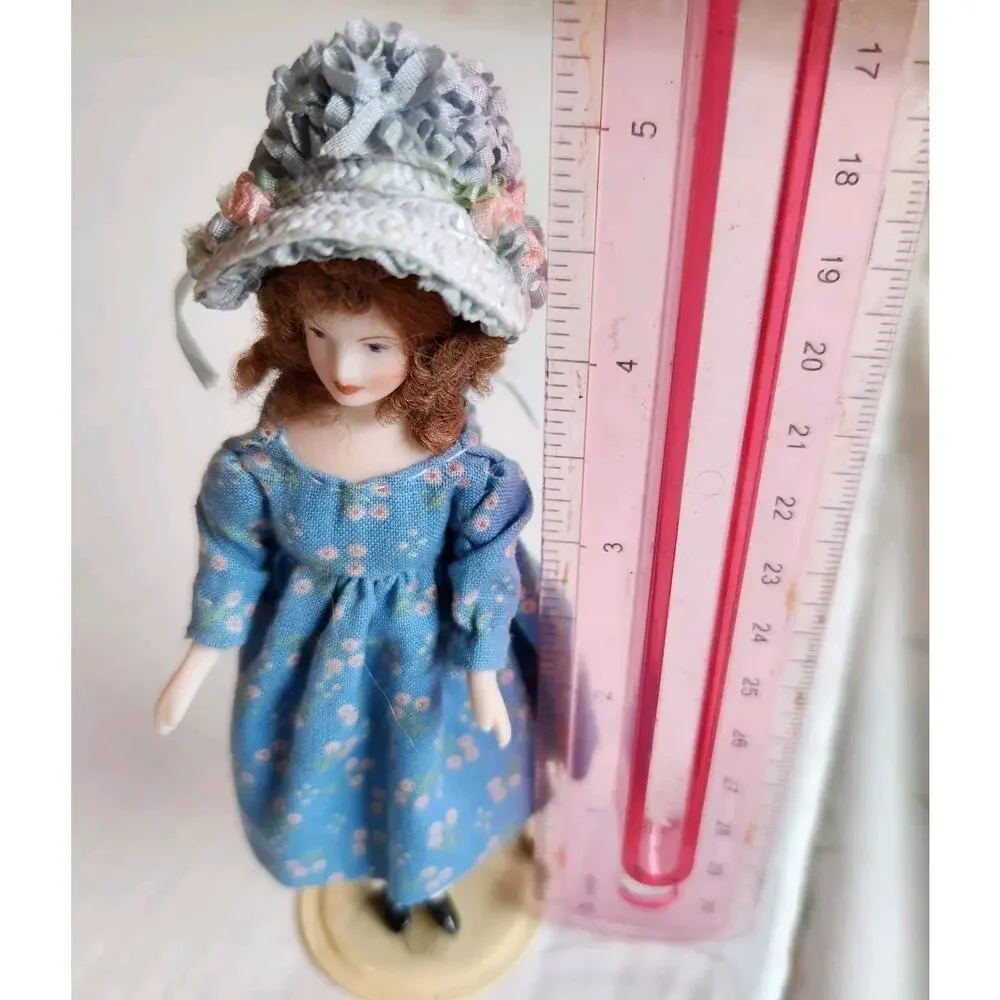 Vintage bisque porcelain victorian doll 6